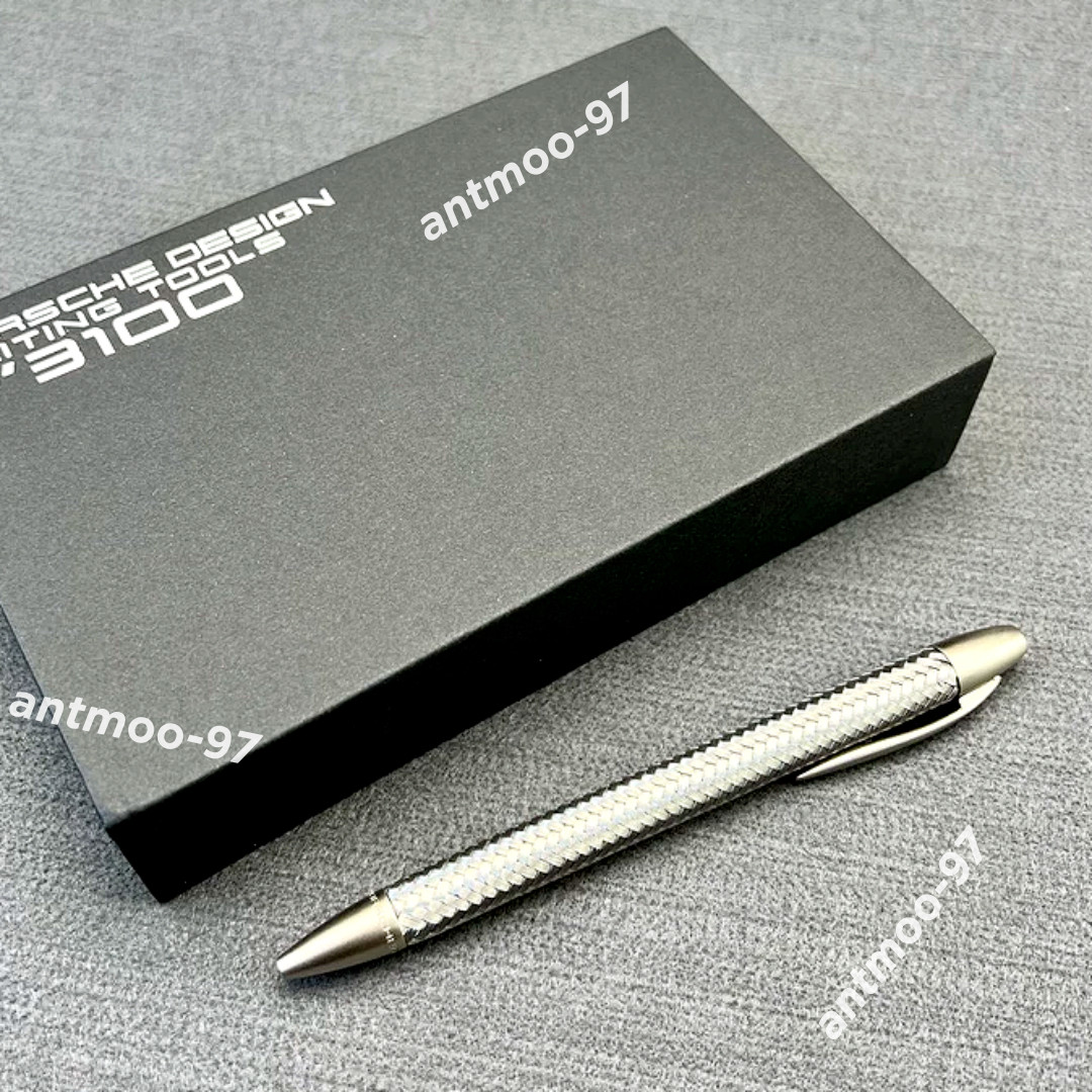 Hot Porsche Design Tec Flex P3100 Braided Weave Ballpoint Pen VIP With Box