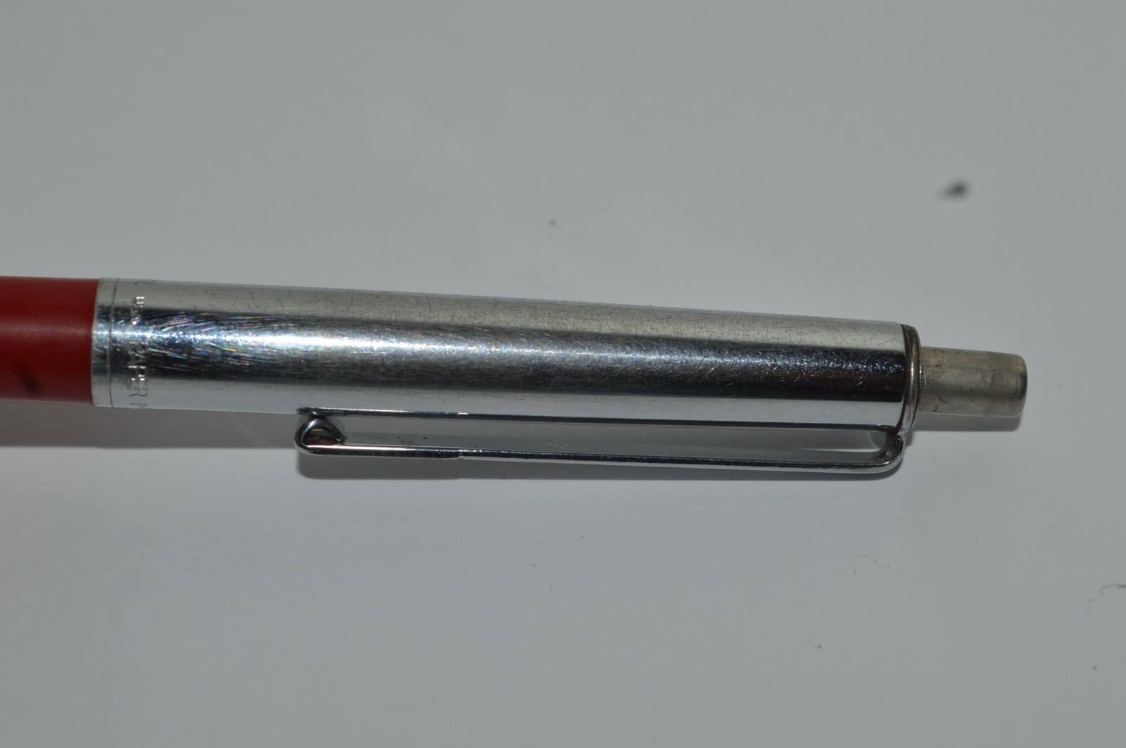 Paper Mate PROFILE #2 REGULAR Grip Ballpoint Pen Red Barrel Made In USA 1980s