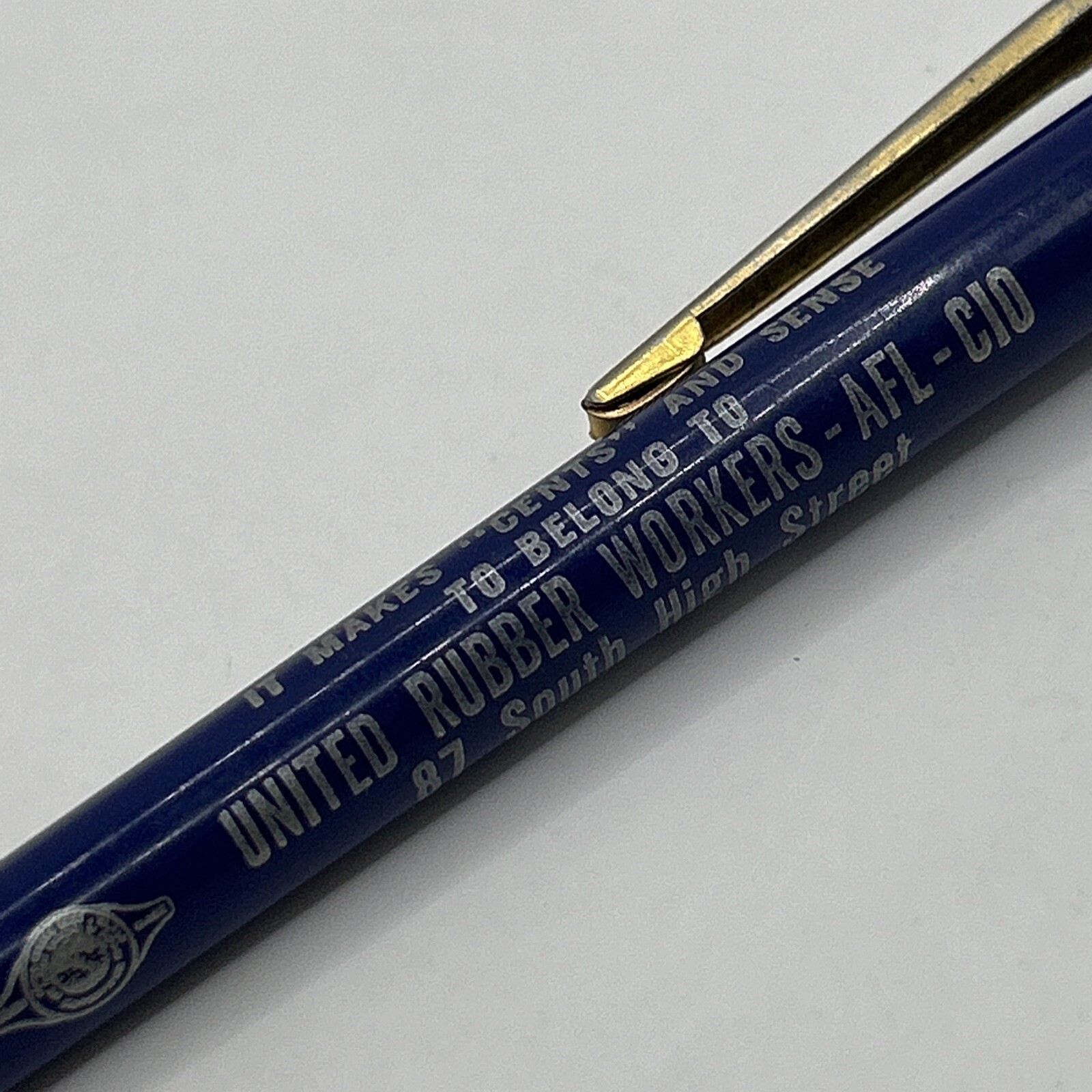 VTG Ballpoint Pen United Rubber Workers AFL-CIO Akron Ohio