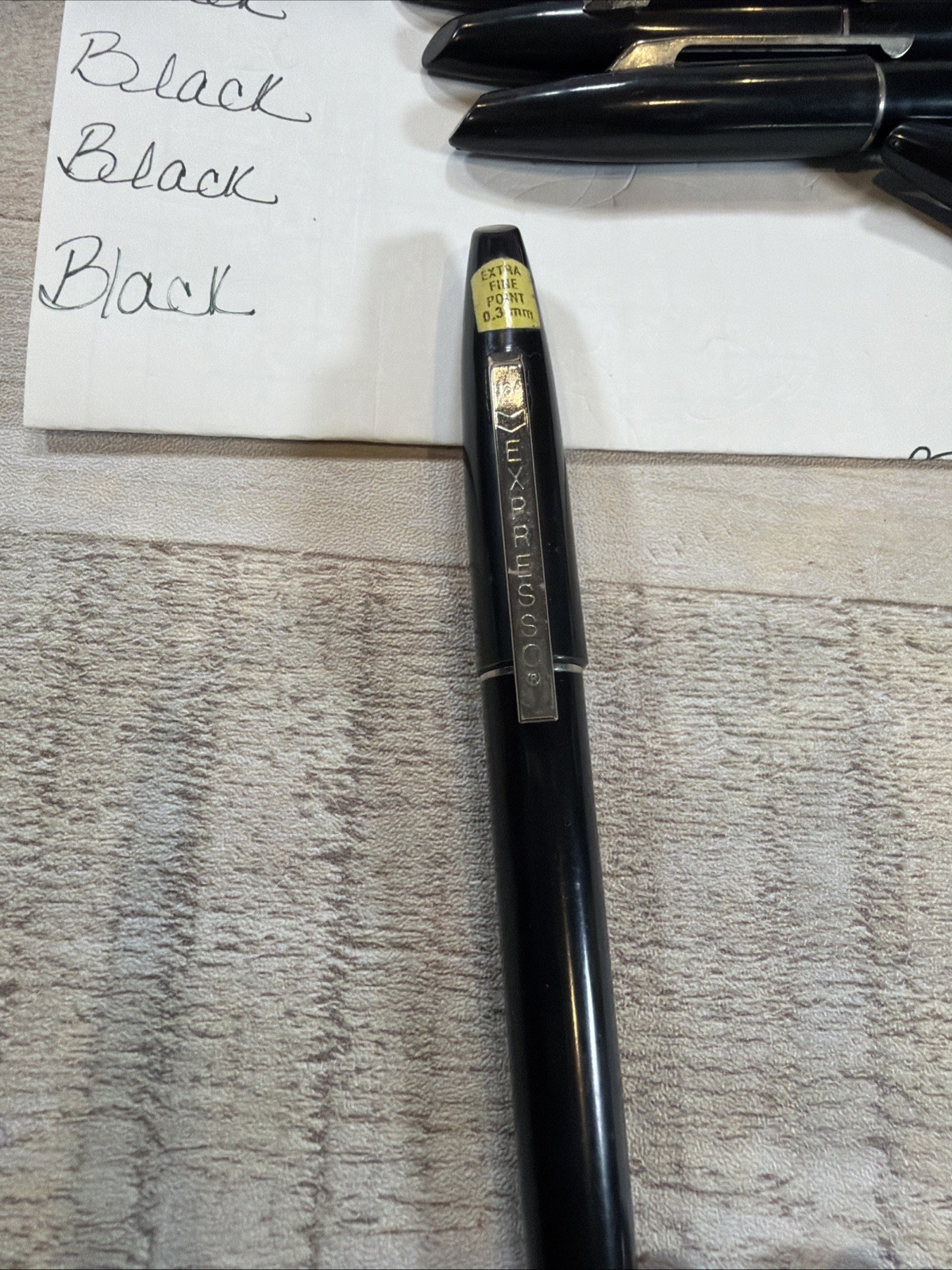 Vintage Sanford Expresso Extra Fine Point .3mm Polymer Pens Set of 6 Tested