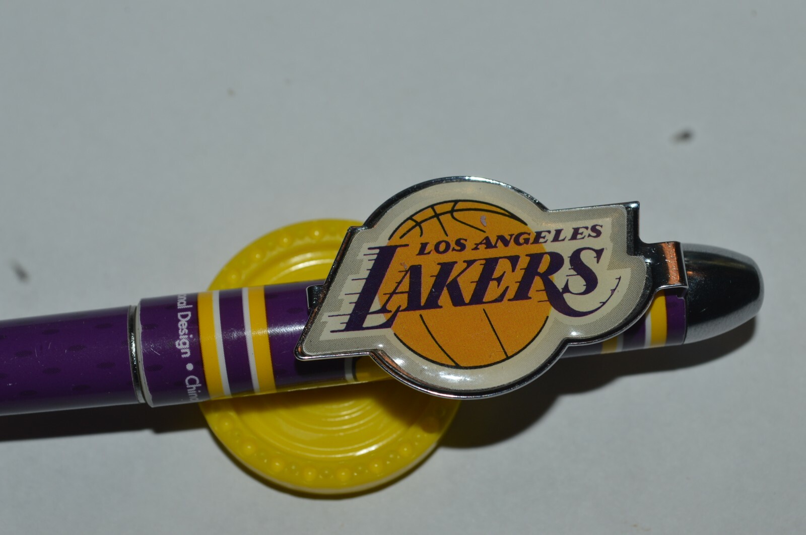 LOS ANGELES LAKERS Ballpoint Pen National Design Purple Used Very Good
