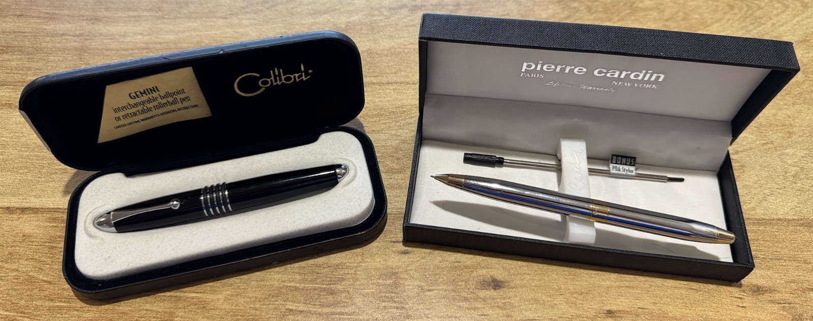 COLIBRI GEMINI Ballpoint Pen & PIERRE CARDIN Mechanical Pencil & Stylus