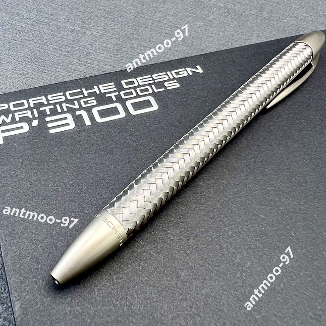 Hot Porsche Design Tec Flex P3100 Braided Weave Ballpoint Pen VIP With Box
