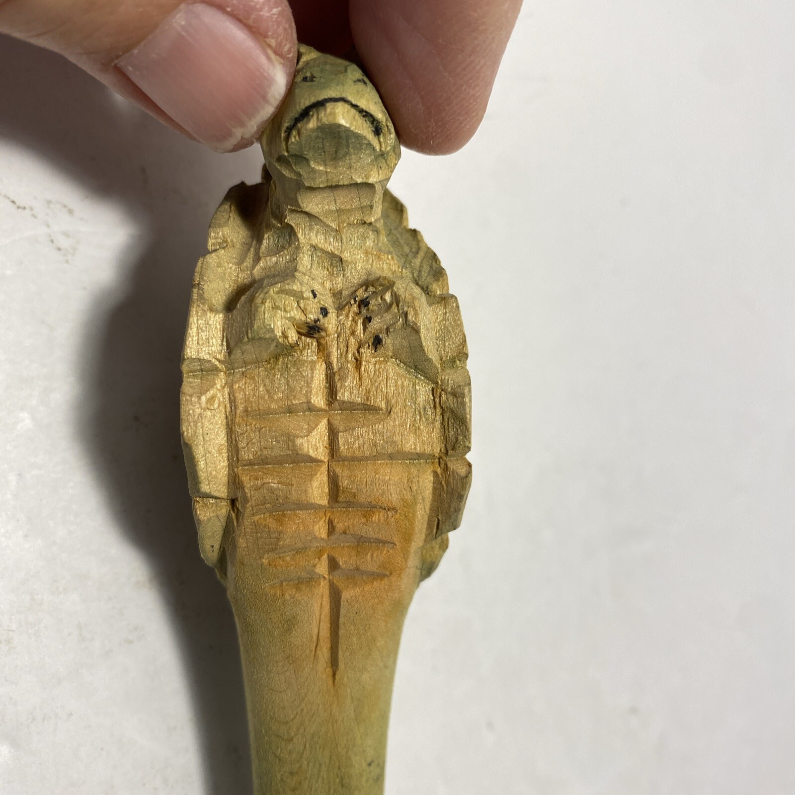 Wooden Pen Green Sea Turtle Shape Top Handcrafted Hand Made Ballpoint Pen