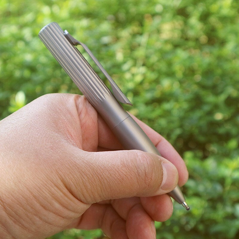 Titanium Alloy Ballpoint Pen Business Office Signature Pen EDC Pocket Multi Tool