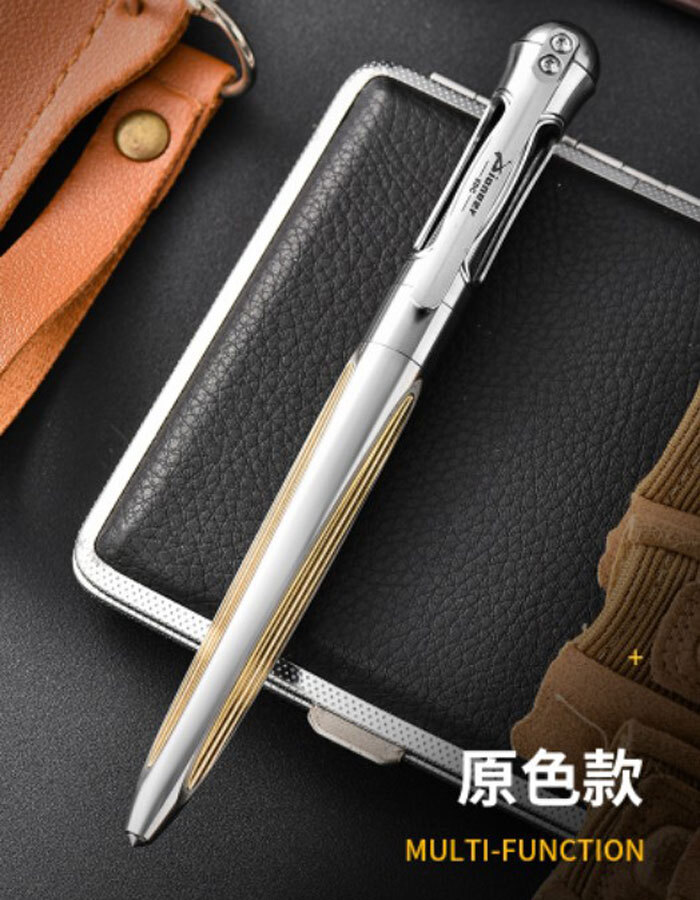 Practical Titanium Pocket Ballpoint Pen Signaturing Working Outdoor EDC Pen