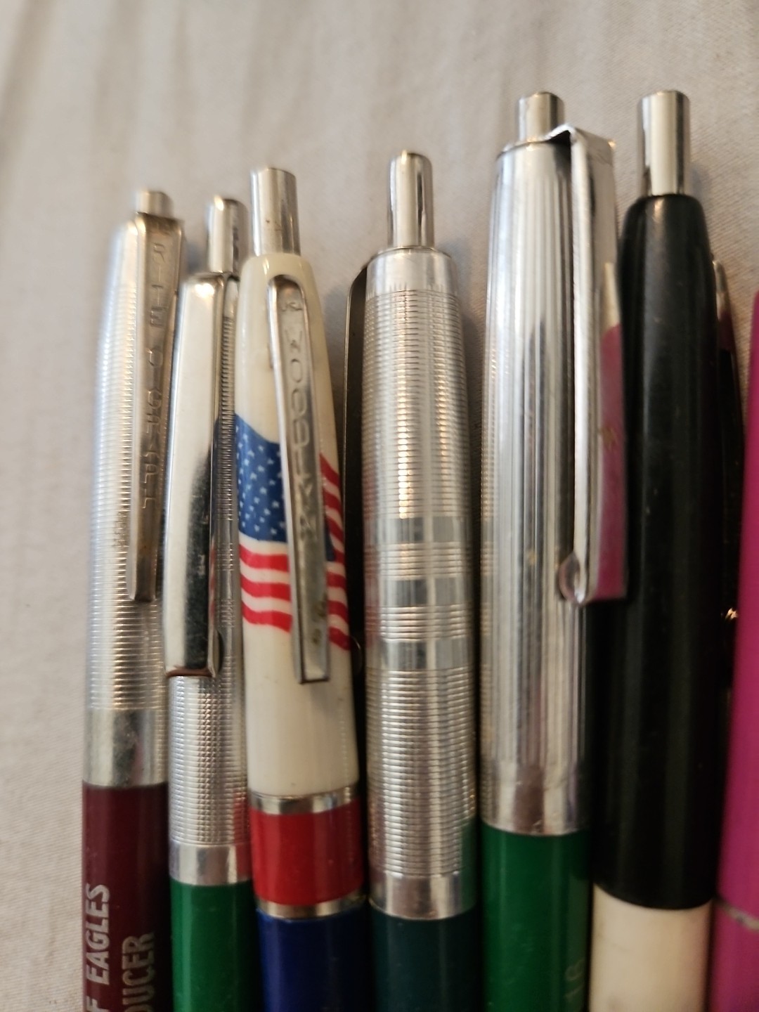 Lot of 15 Vintage Advertising Ballpoint Pens Branded Rare Collectibles + Bic