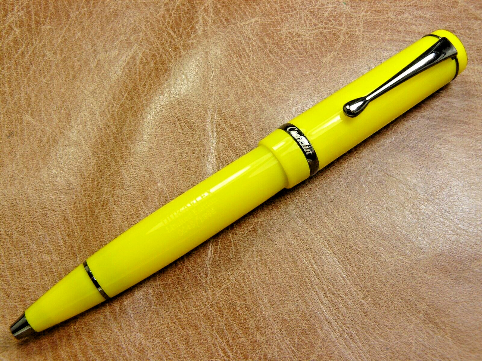 CONKLIN DURAGRAPH YELLOW HORNET #113 MADE LIMITED EDITION BALLPOINT PEN NEW/BOX