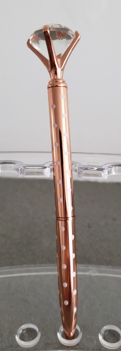 1 PCS Diamond Pen With Big Crystal Bling Metal Ballpoint Pen, Office Supplies