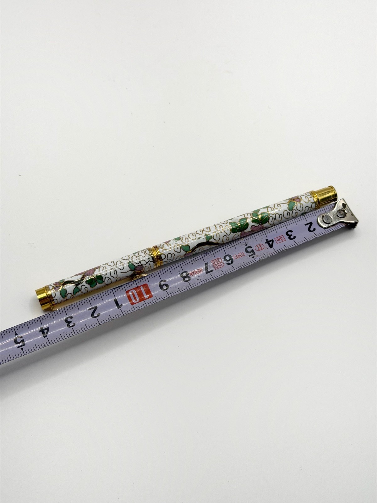 Vintage Cloisonne Enamel Ballpoint Pen – Floral Design