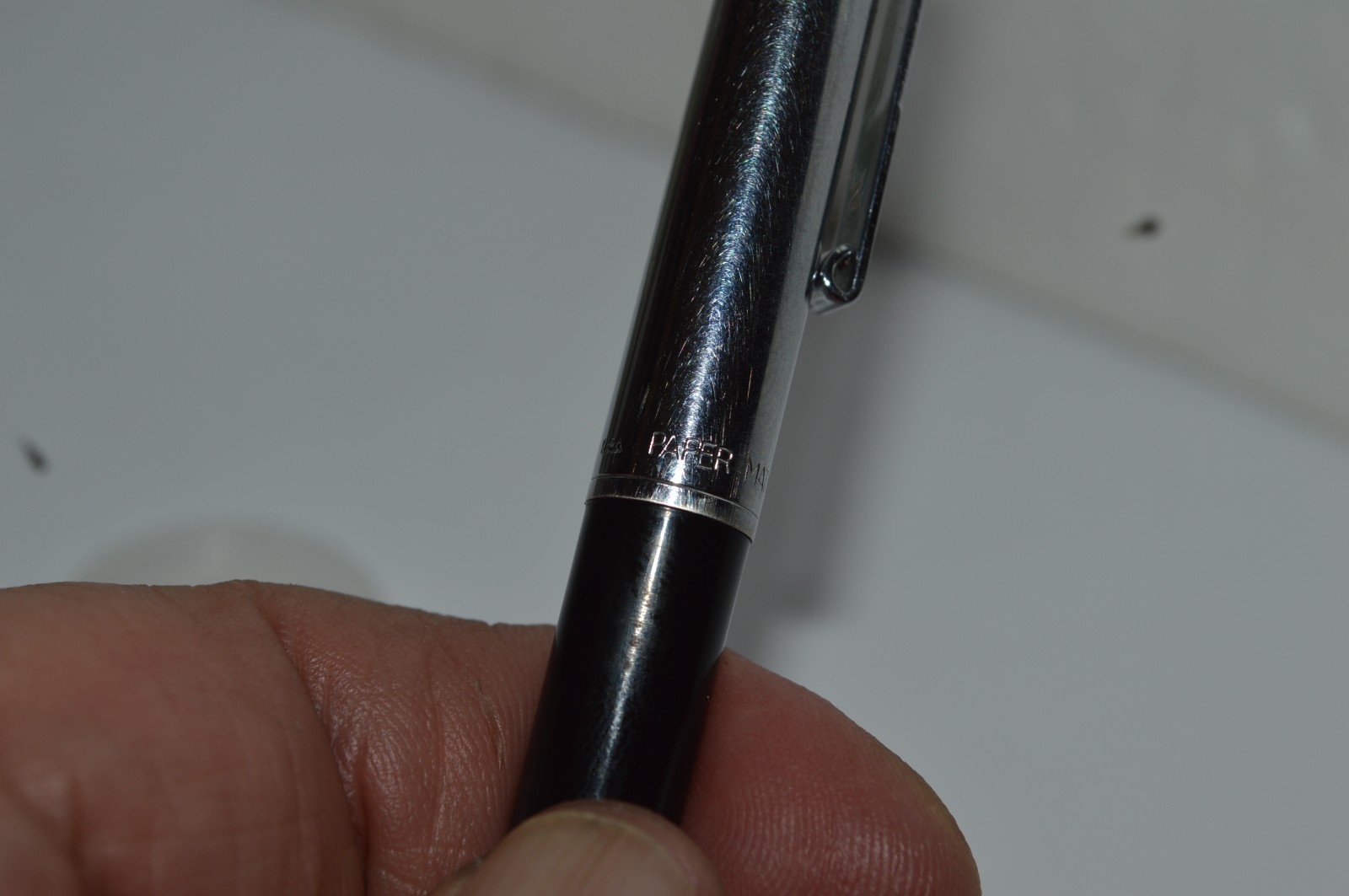 PAPER MATE Profile Regular Grip Ballpoint Pen Black Barrel USA Made Retired