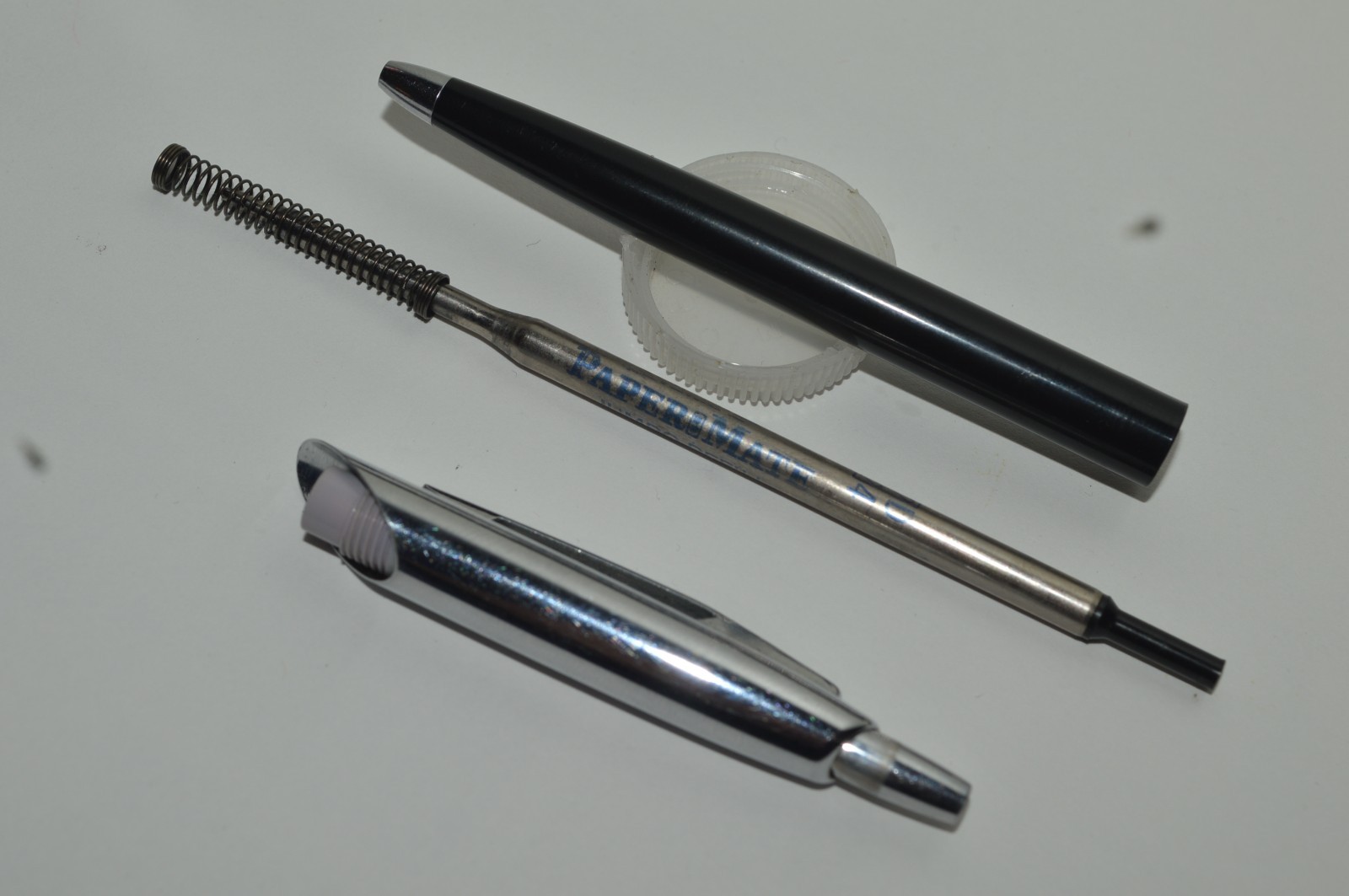 PAPER MATE Capri Mark III Ballpoint Pen Black Barrel Circa 1950’s Made In USA