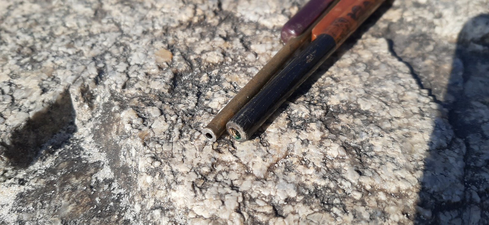 2 ballpoint pens. USSR. One of plastic and metal. one wooden. in the form of a r