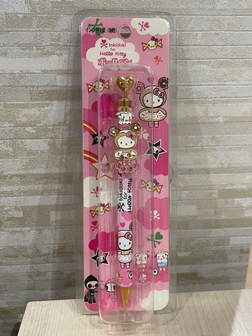 Hello Kitty Tokidoki Ballpoint Pen Heart Clip Vintage 2008 Sanrio Japan -FS