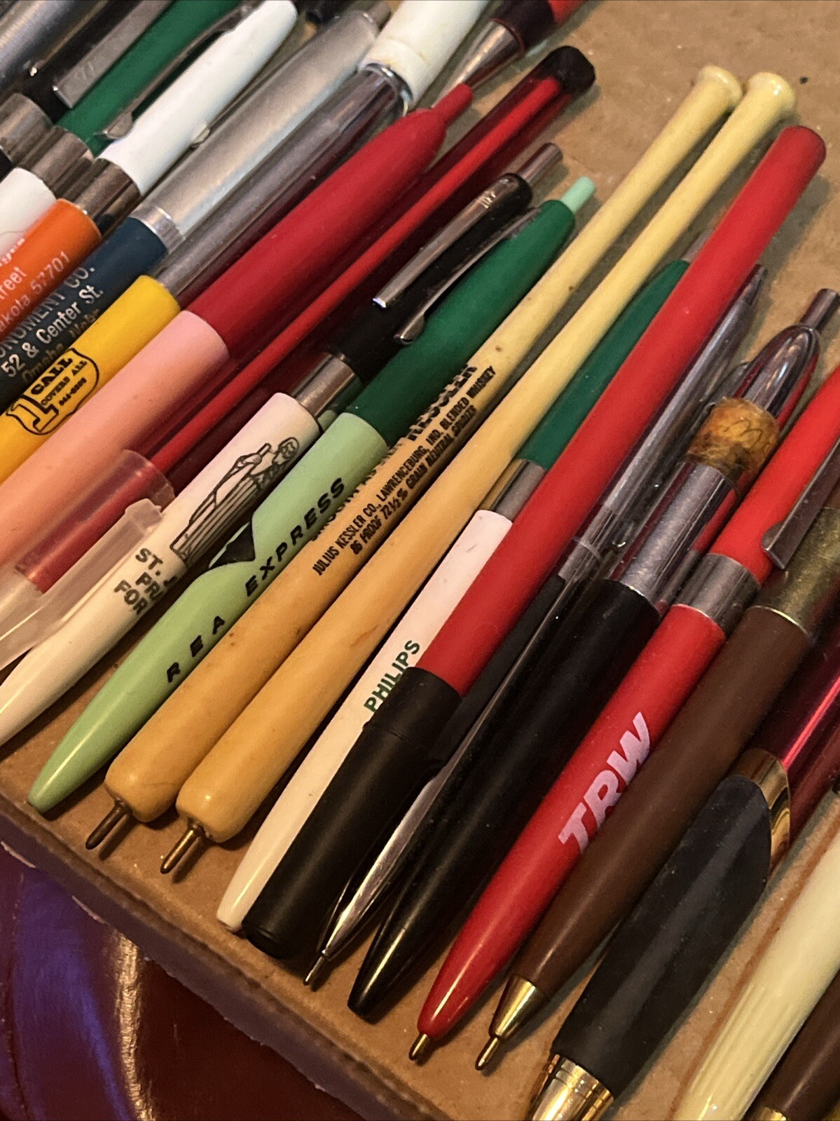VTG Midwest Advertising Pens Fountain Pens Mechanical Pencils Lot Of 80 Dry Ink