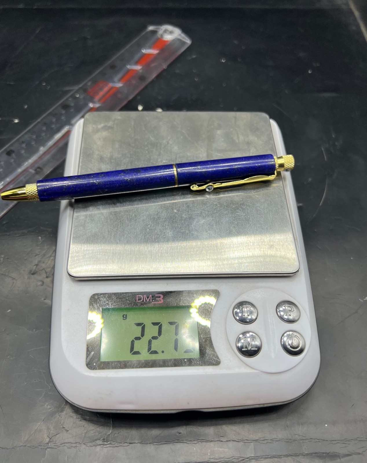 Lapis Lazuli 25g Handmade Blue Ink Ballpoint – Natural Gemstone, Wholesale