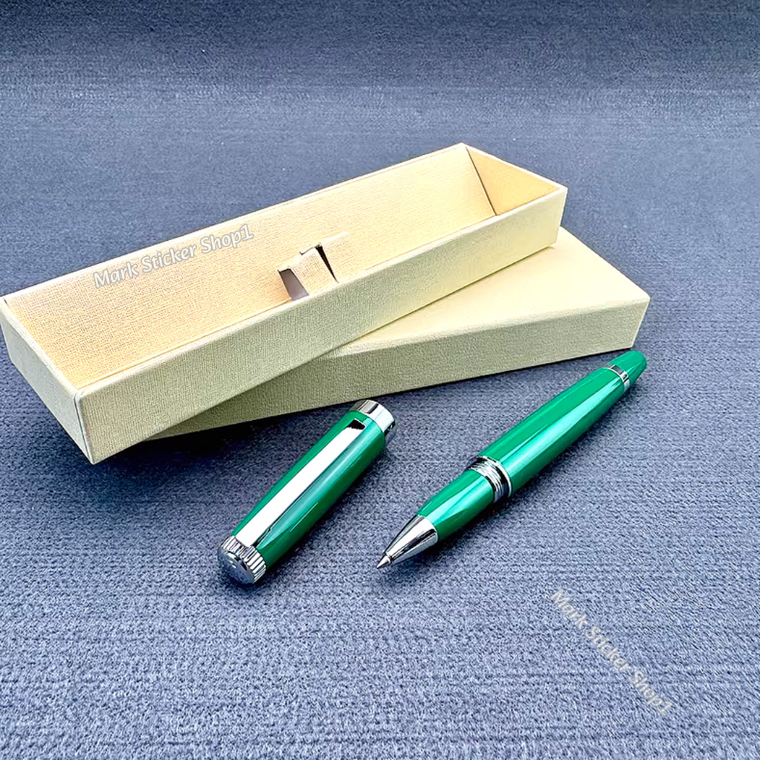 Rolex AD VIP GIFT Emerald Executive Green Rollerball Pen Chrome Trim, New In Box