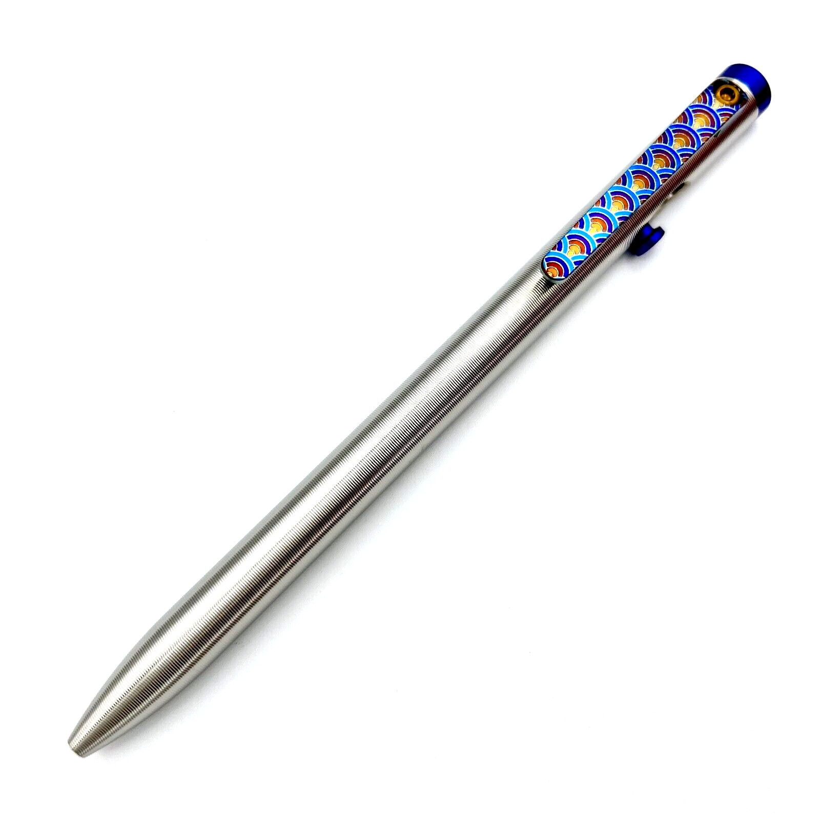 Tactile Turn – Titanium Slim Bolt Action Standard Size Pen Custom J-wave Clip