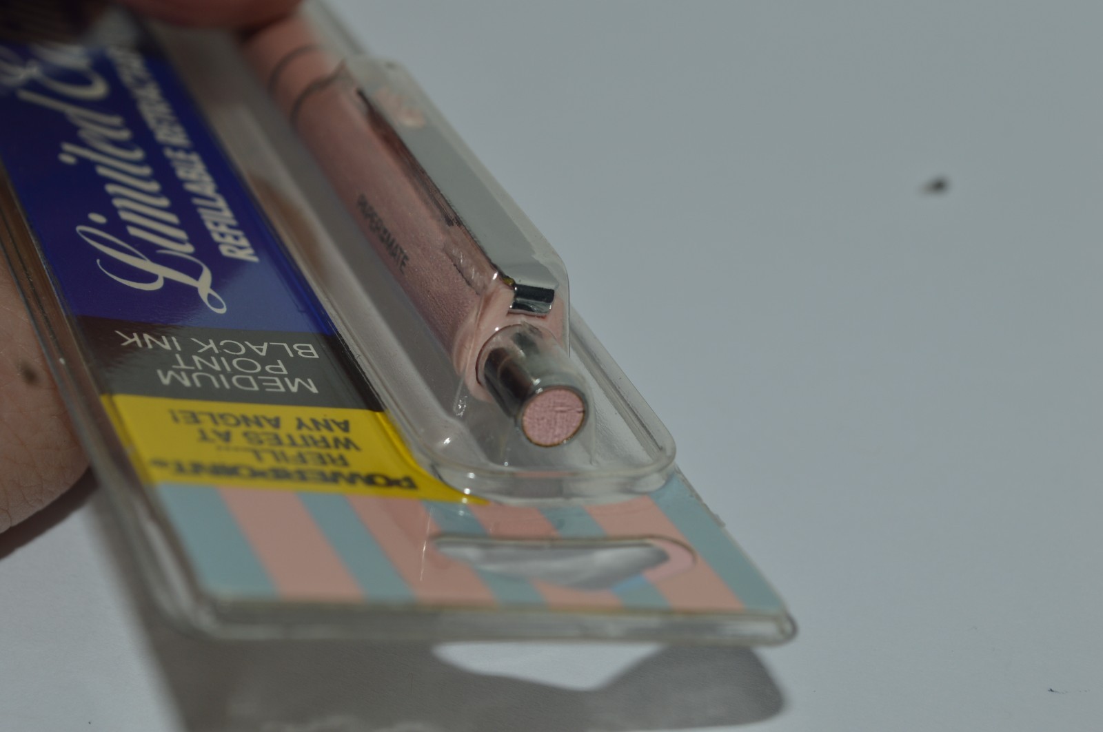 PAPER MATE Limited Edition Ball Pen Pearlescent Soft Pink Japan Made 1989 MIP