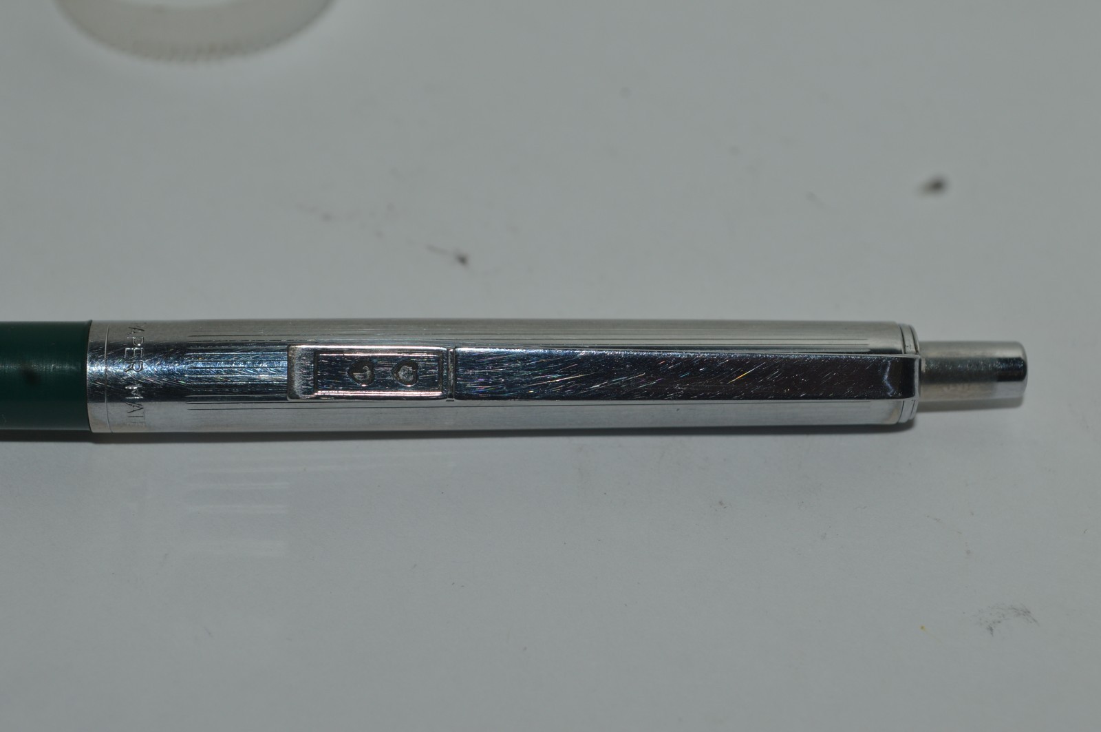 Paper Mate PROFILE #1 SLIM Grip Ballpoint Pen Green Barrel Made In USA 1980s