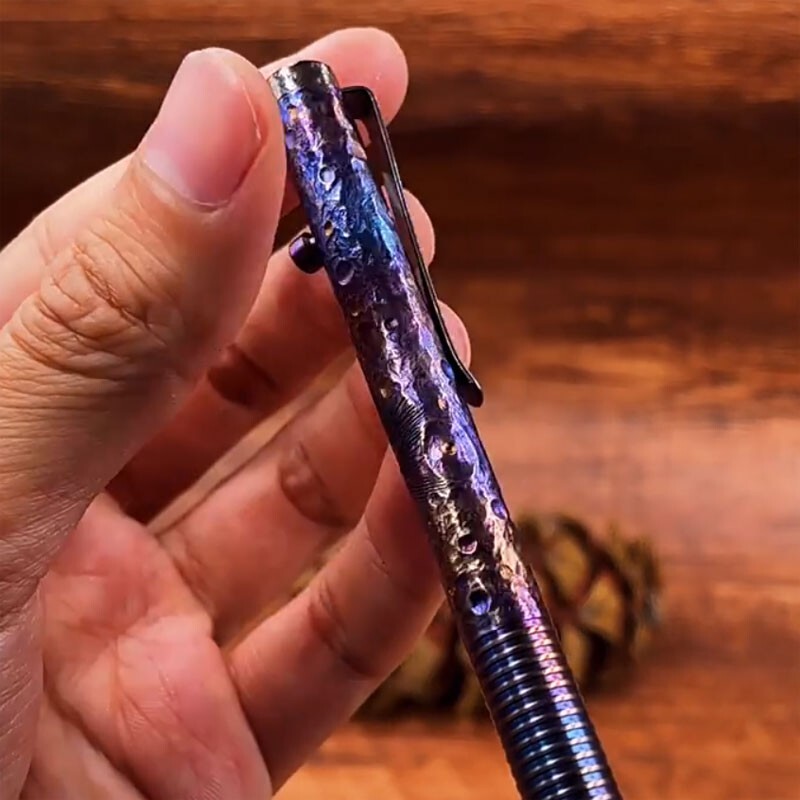 New Outdoor Titanium Alloy Bolt Action Pocket Signature Pen EDC Pen