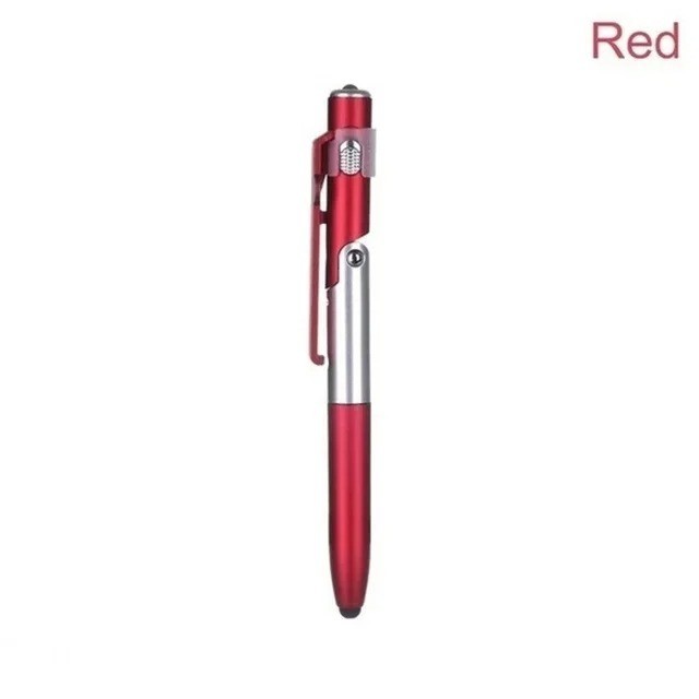 4-in-1 Multifunction Ballpoint Pen LED Light Foldable Phone Stand Night Reading