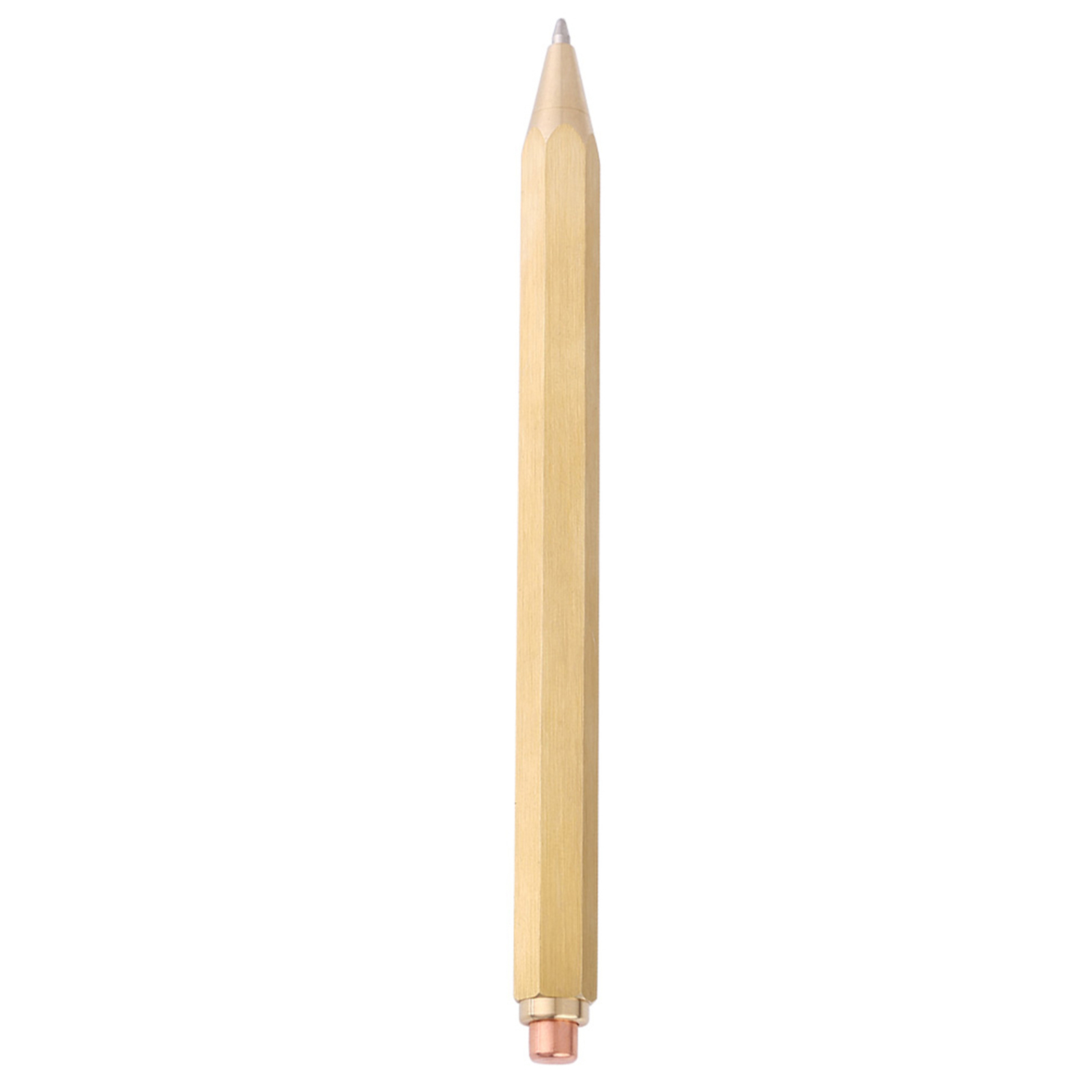 1PC Copper Brass Pen Spring Ballpoint Pen Writing Stationery Office Supplies♡