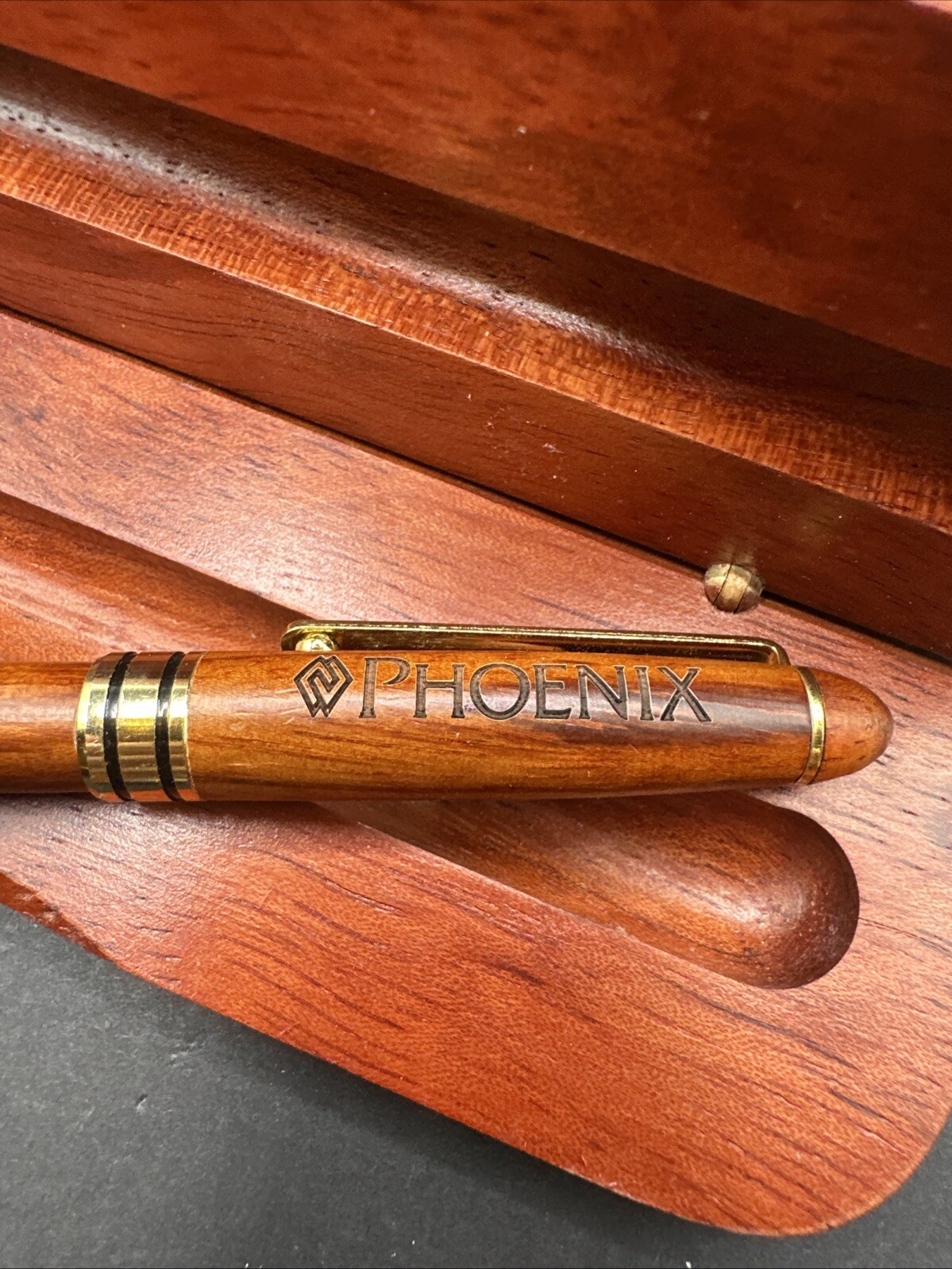 PHOENIX Here For Good Since 1851 INK PEN WITH ROSEWOOD CASE