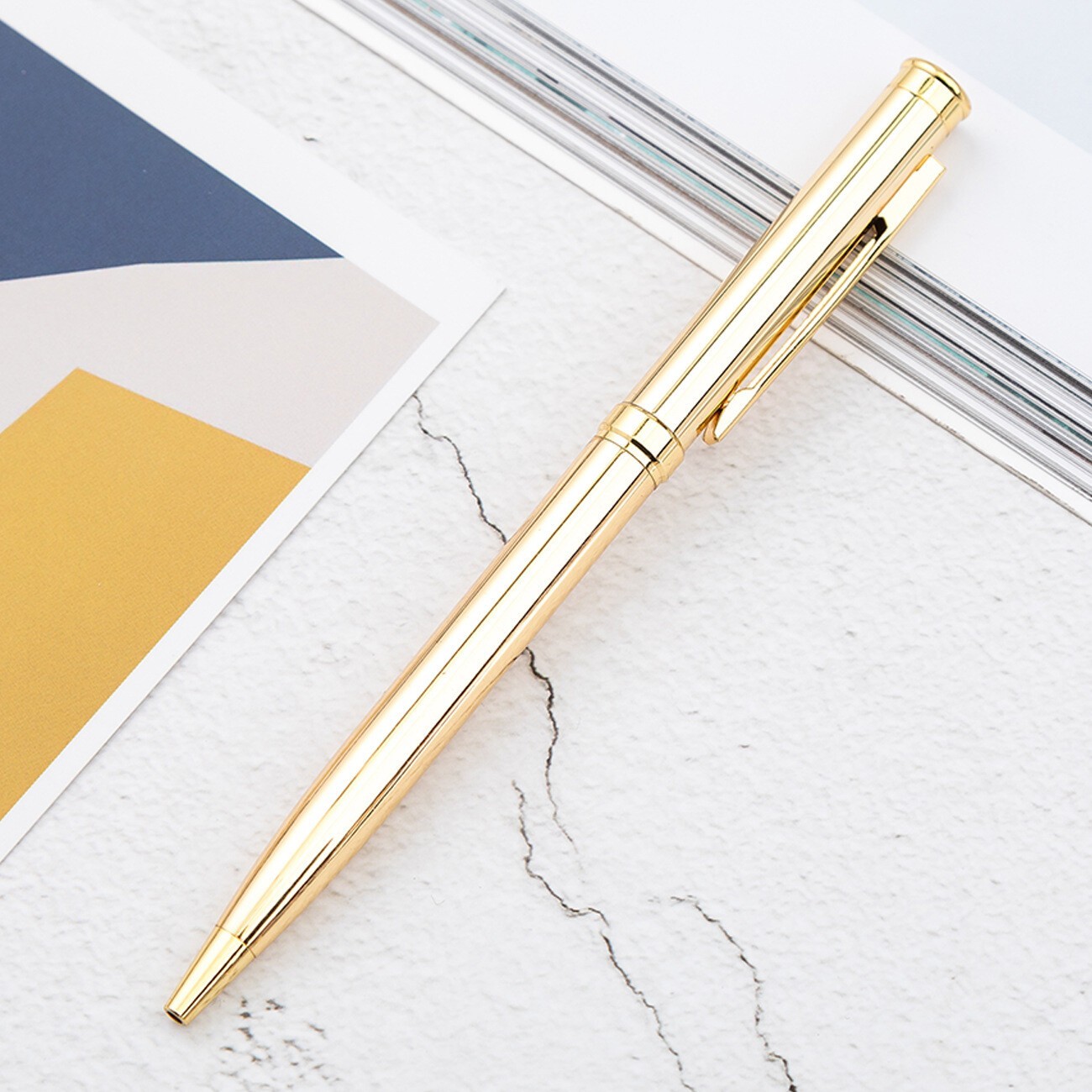Luxury Metal Ballpoint Signature Ball Point Writing Pen School Office Colorful