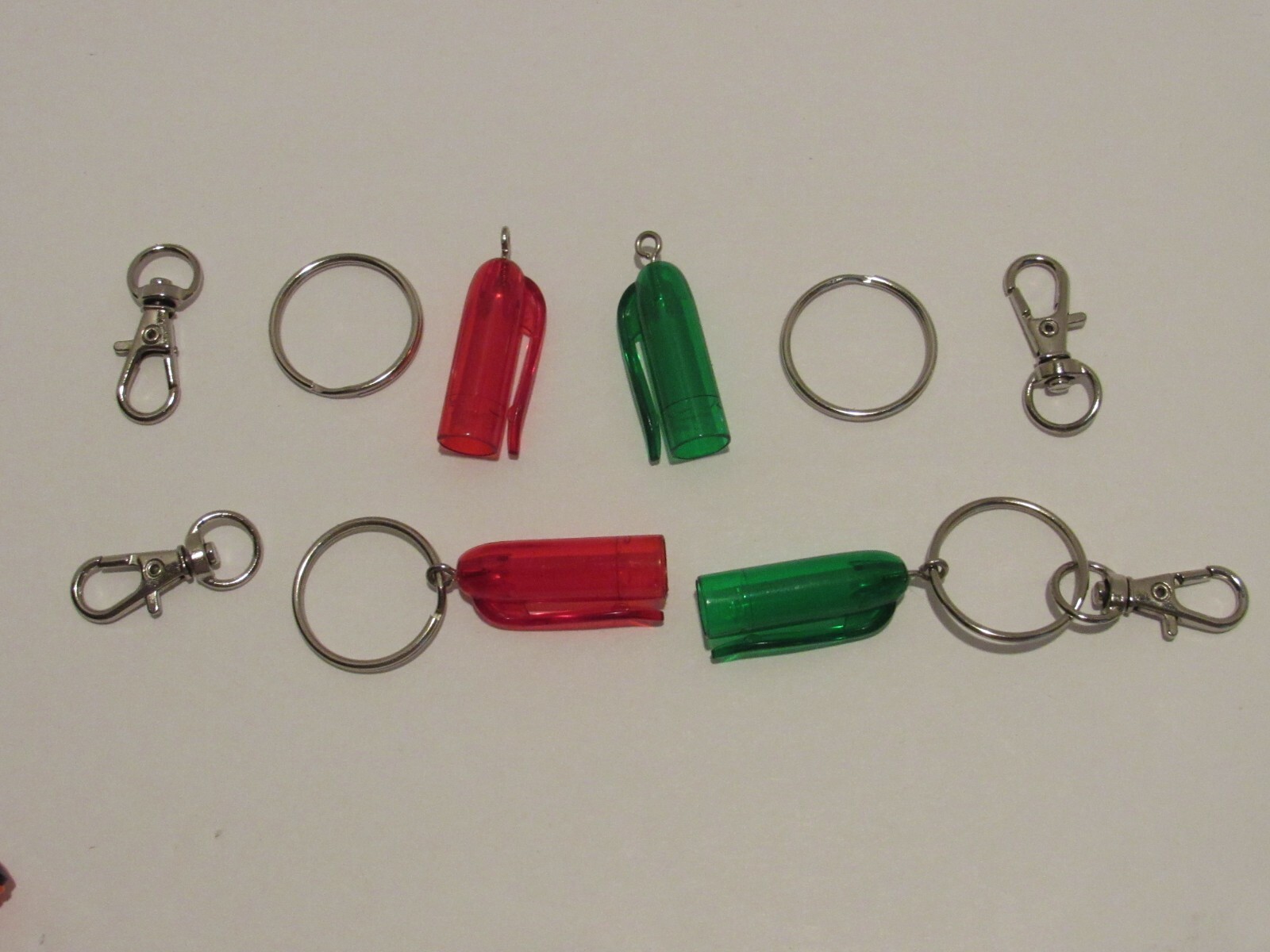 Set of 4 TERZETTI POP-ON end caps /pocketclip/keychain fit POKKA pens