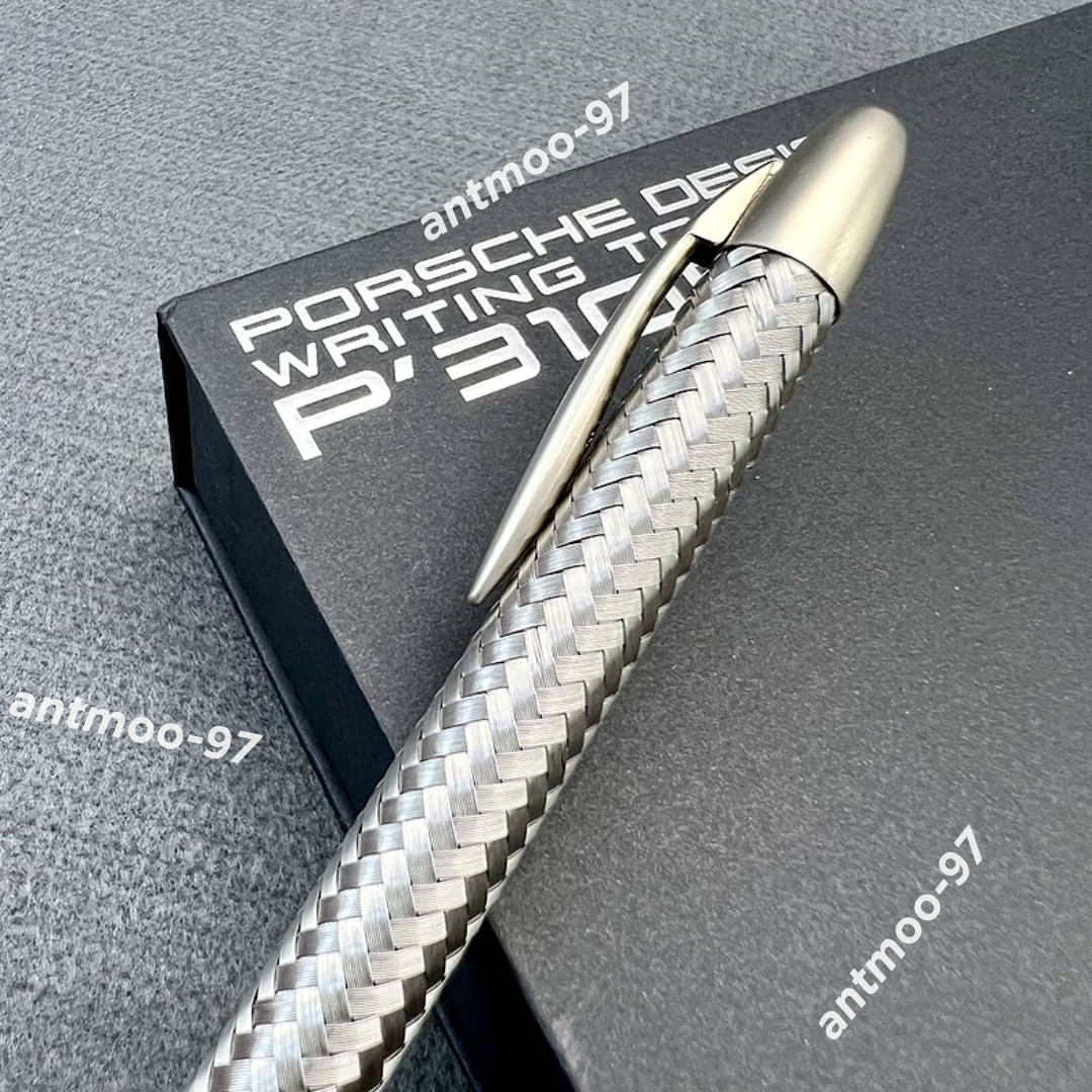 Hot Porsche Design Tec Flex P3100 Braided Weave Ballpoint Pen VIP With Box