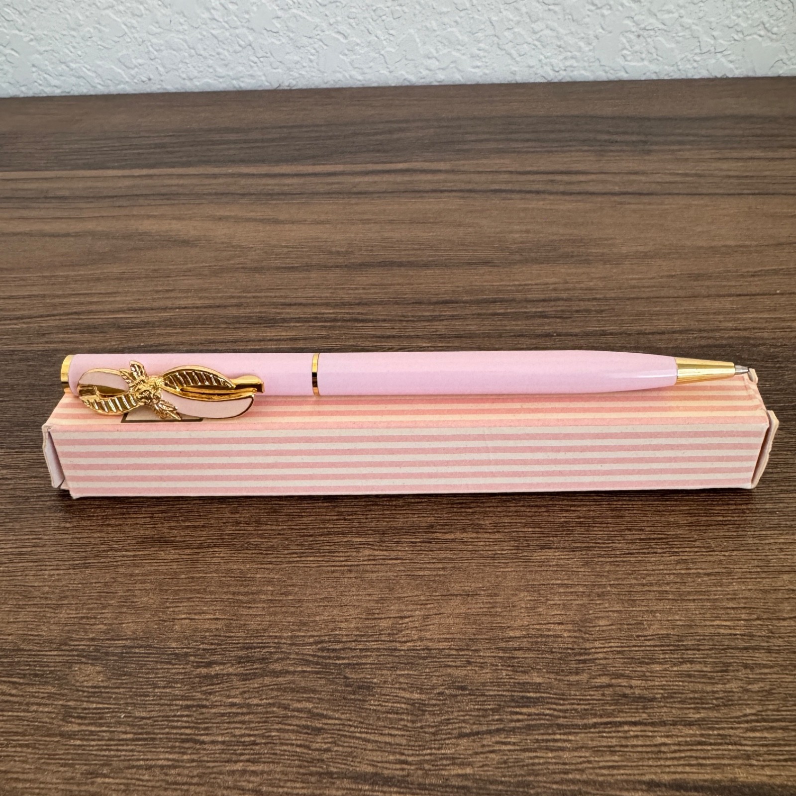 Vintage 1995 Avon Pink Enamel Breast Cancer Awareness Ballpoint Pen