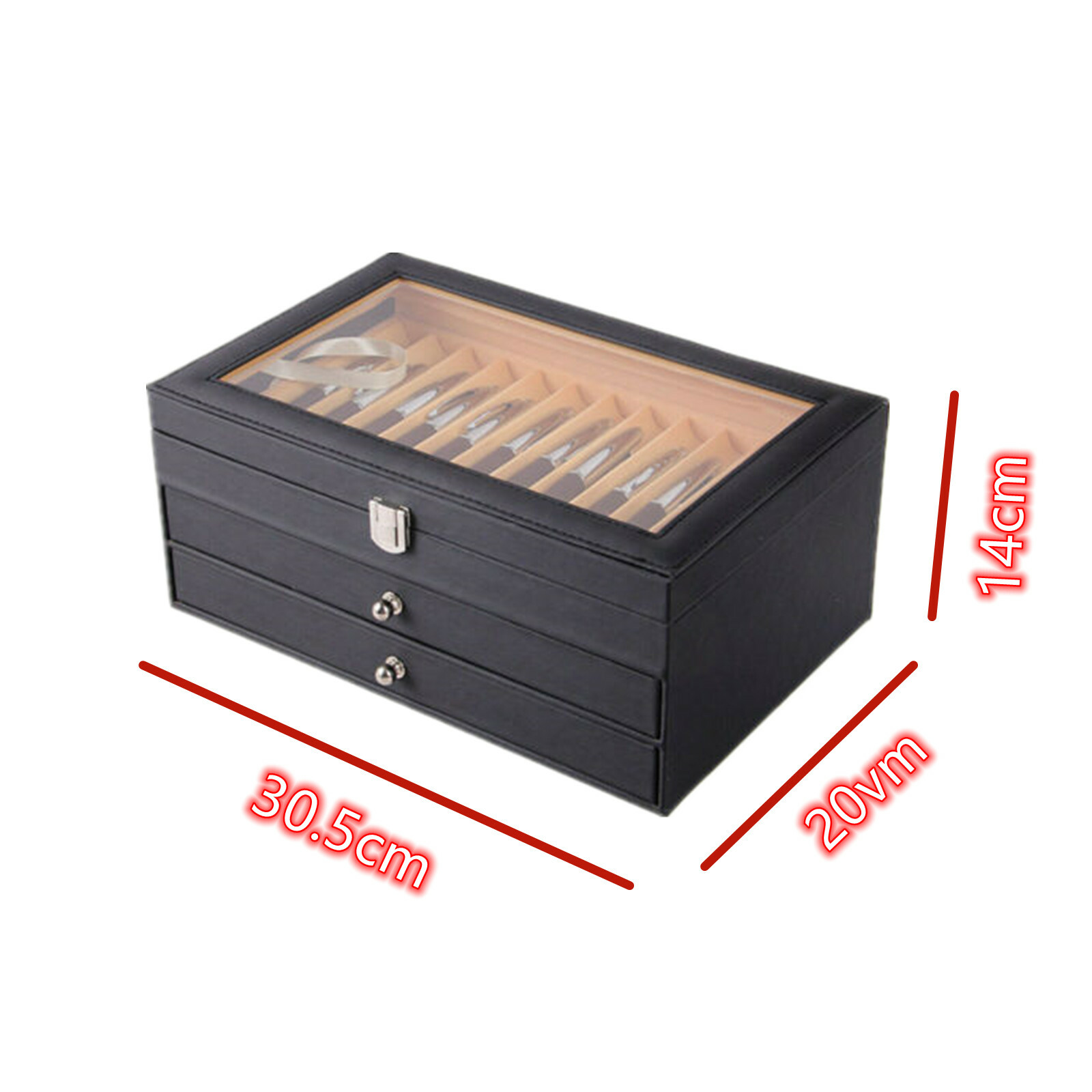 24/36 Slots Fountain Pen Display Box Pencil Storage Organizer Case Collection