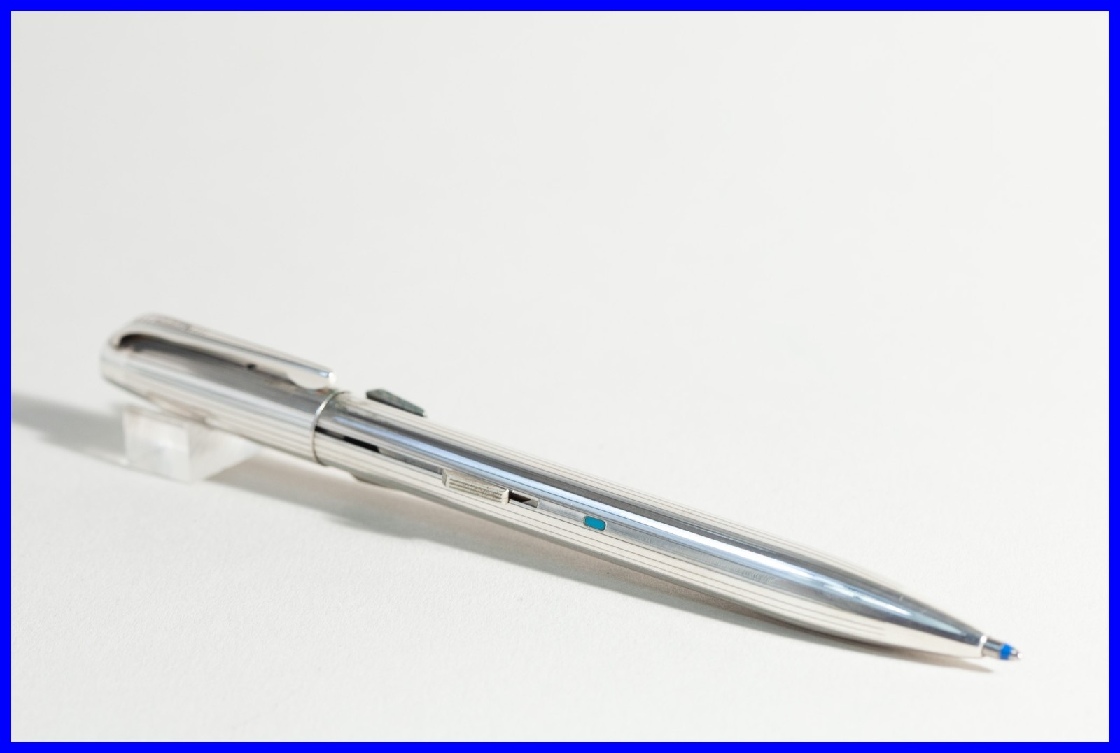 1960s FEND 3 Color Multi Color Ballpoint Pen 900 Silver Slide Mechanism