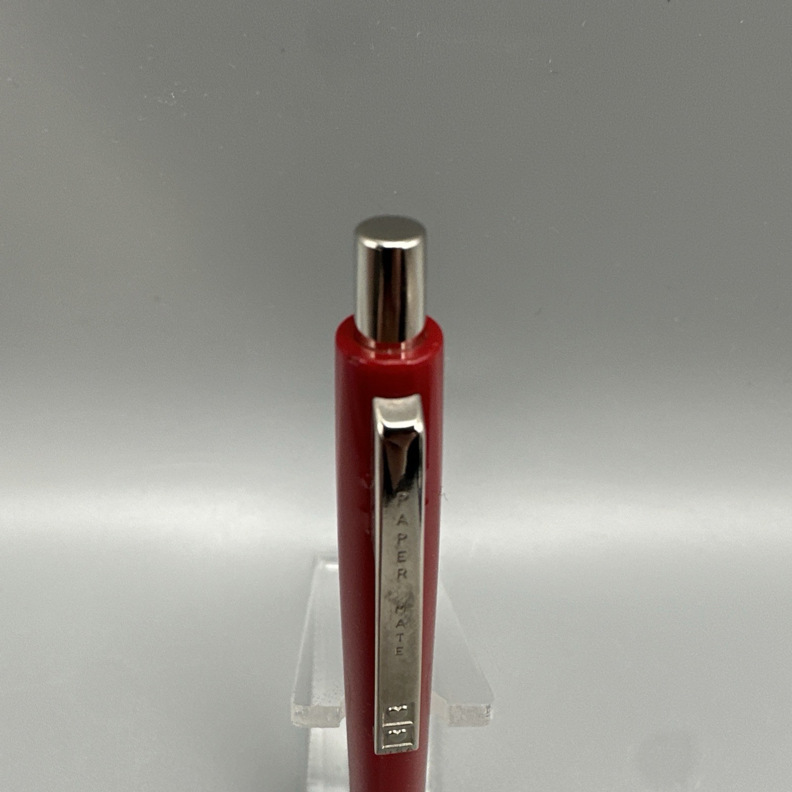 VTG Paper Mate Ninety Eight Red Pen Double Heart Logo 1989 New Black Ink 1382