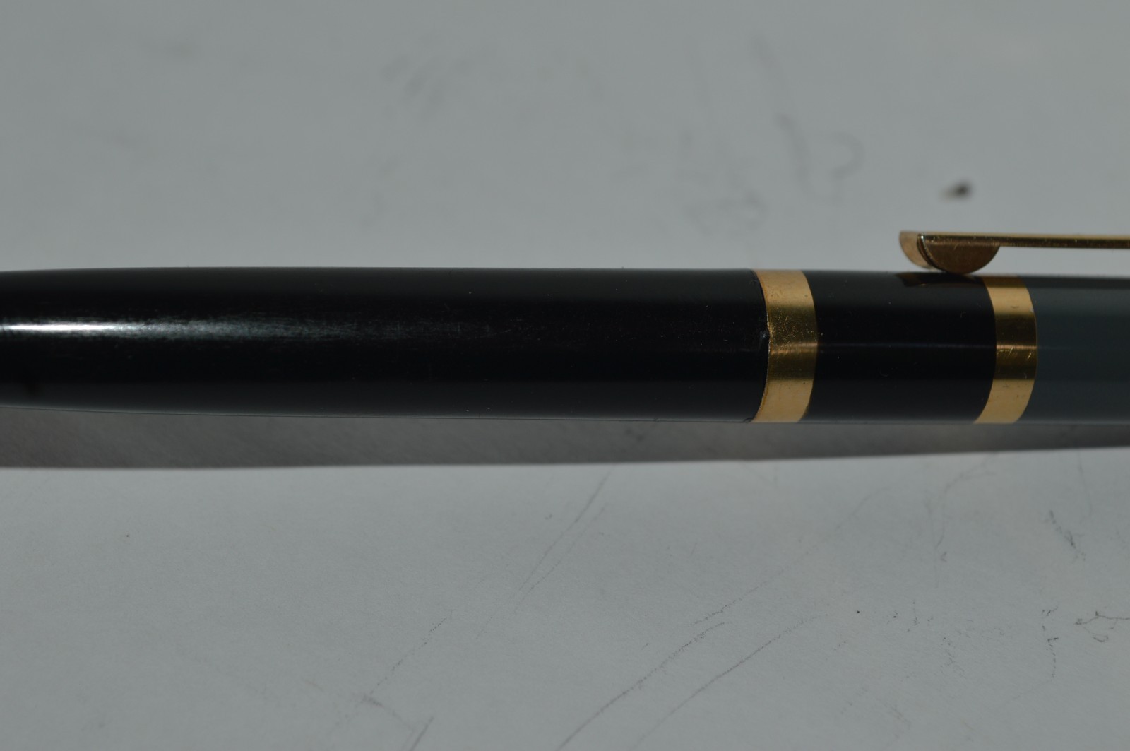 KWIK KLIK Ballpoint Pen New-Old Stock Black Barrel Metal Cap Made In USA 1960s