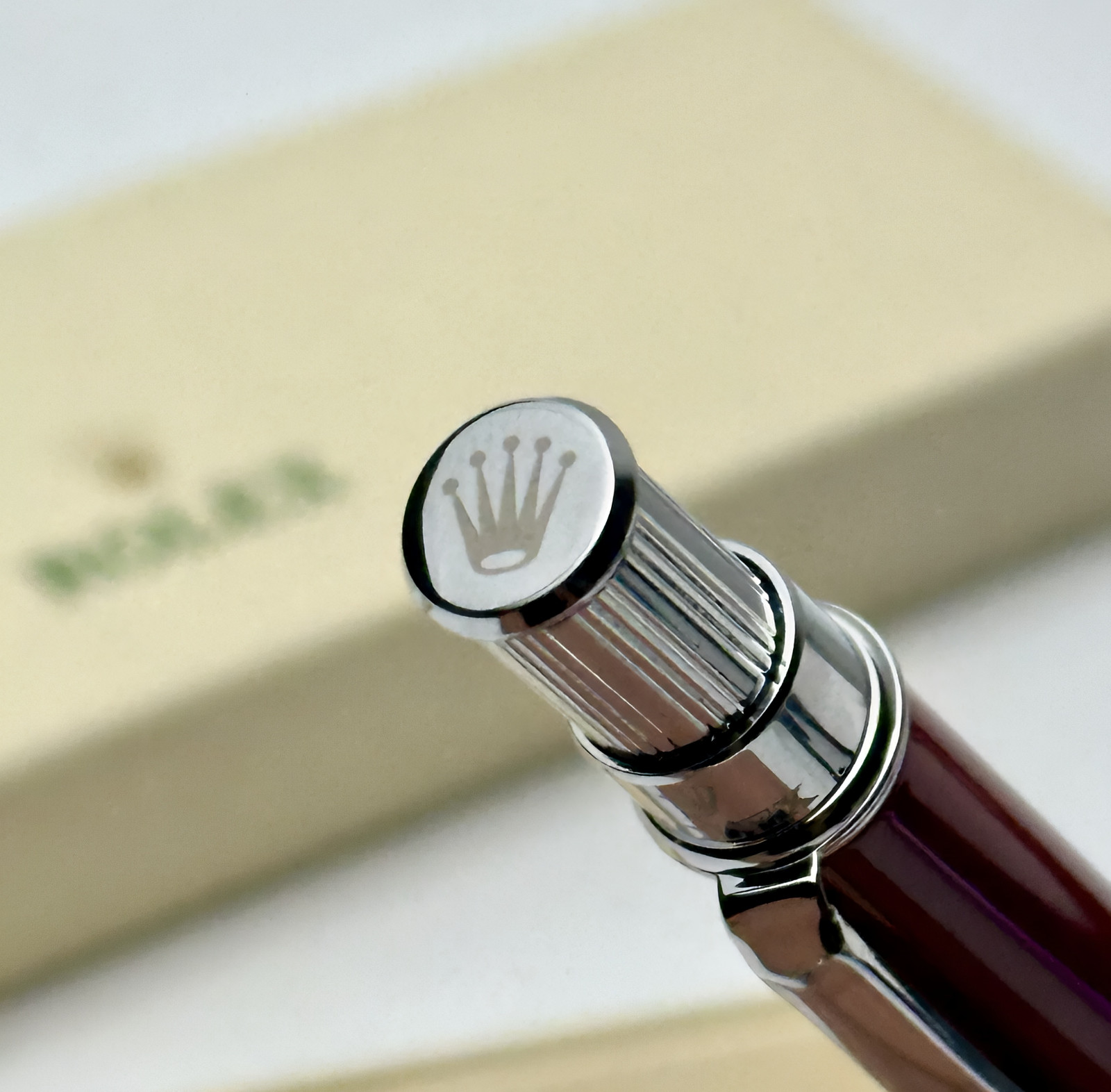 Rolex Ruby Red Oyster Ballpoint Pen Collectible Writing Instrument Gift New