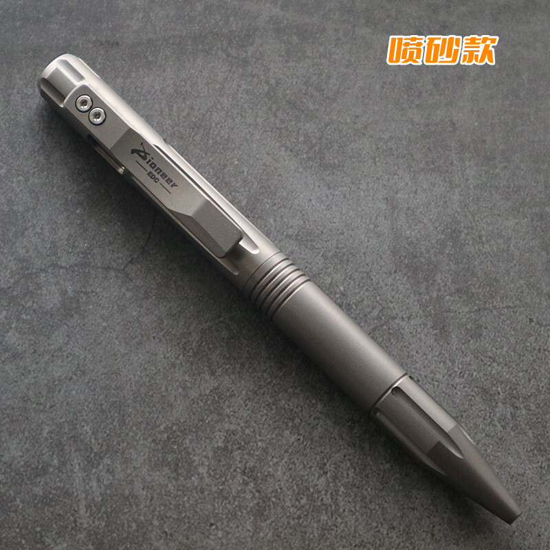 1PC Titanium Ballpoint Pen EDC Pocket Pen Office Business Writing Signature Gift