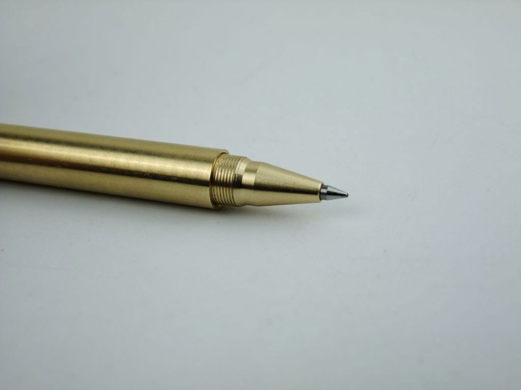 Handmade Solid Brass Ball Point Pen Office Ballpoint Pen With Clip Gifts New