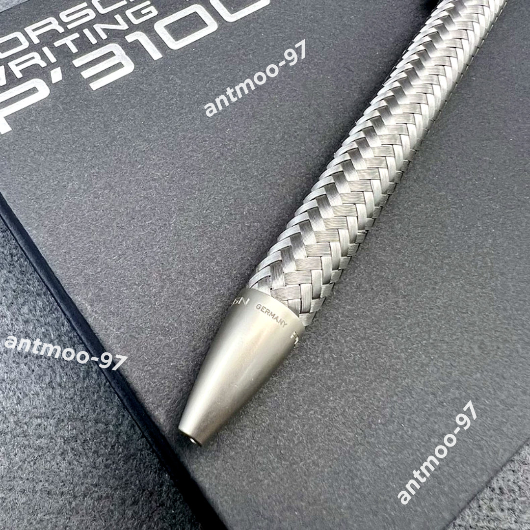 Hot Porsche Design Tec Flex P3100 Braided Weave Ballpoint Pen VIP With Box
