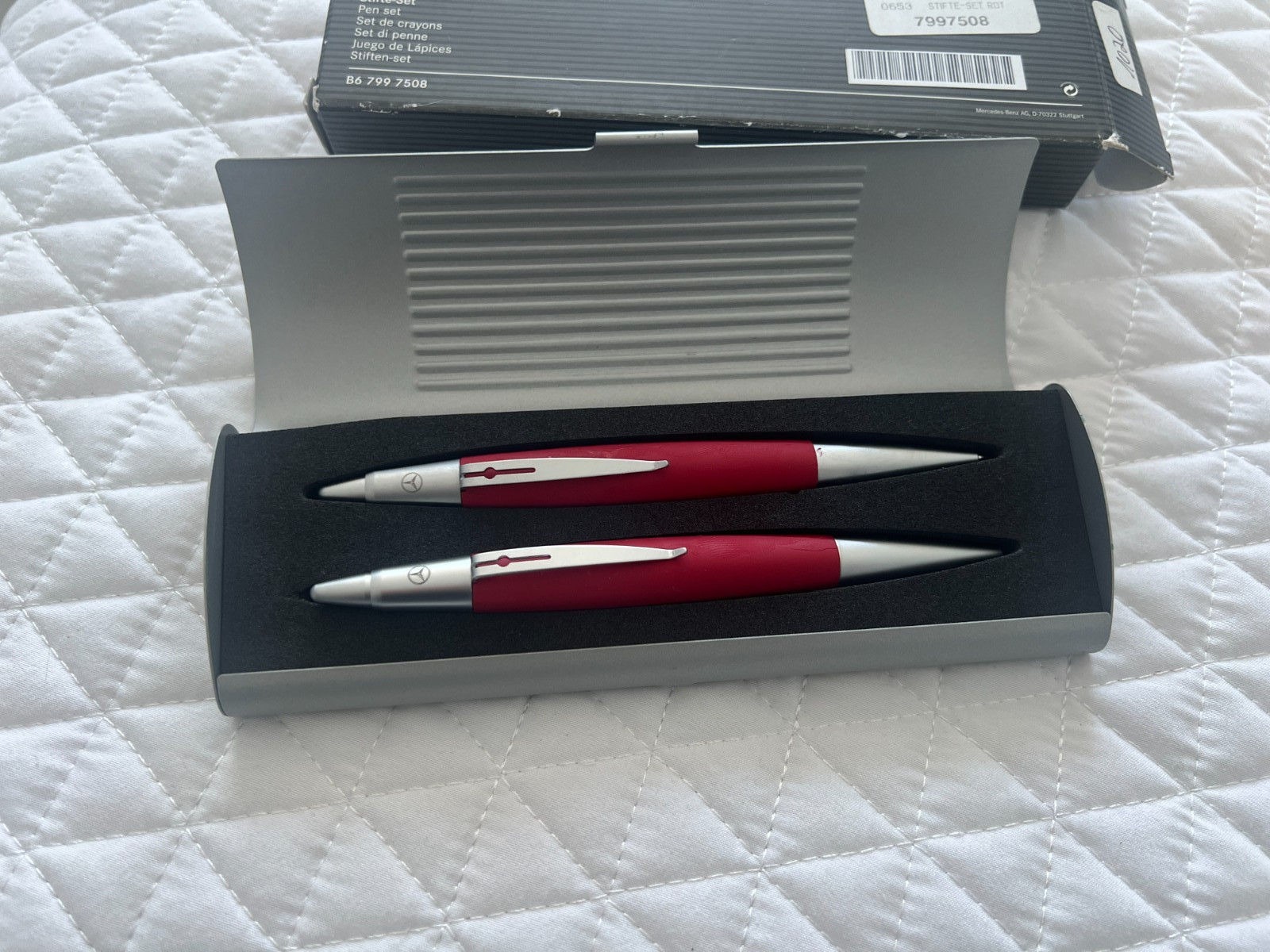 Mercedes Benz Edition SLK Ballpoint Pen/Pencil Set w/ Case – Original New