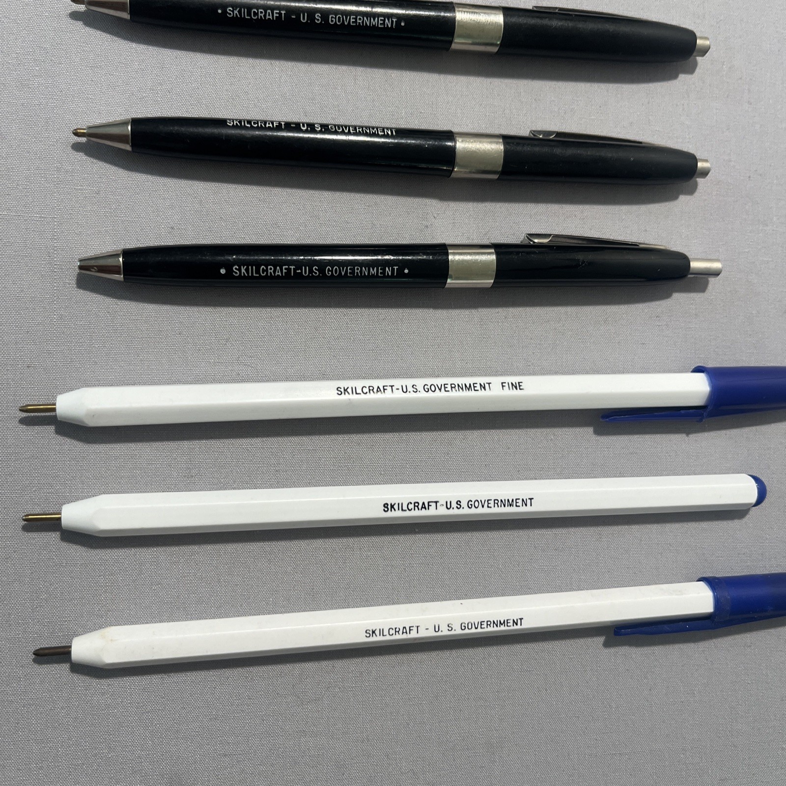Vintage Skilcraft US Government 15 Pcs Pen & Pencil Lot As Is Dried Ink