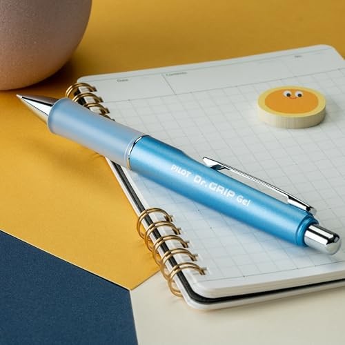 PILOT Dr. Grip Limited Refillable & 1 Count (Pack of 1) Blue Barrel Ball Pen