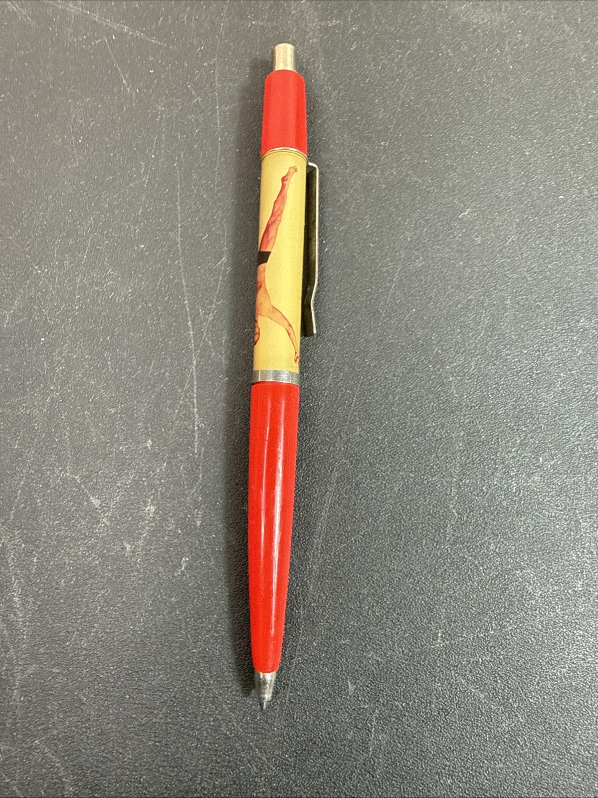 Vintage Penmark Novelty Nude Male Floating Pen Lenticular Pin Up Pen Non Working