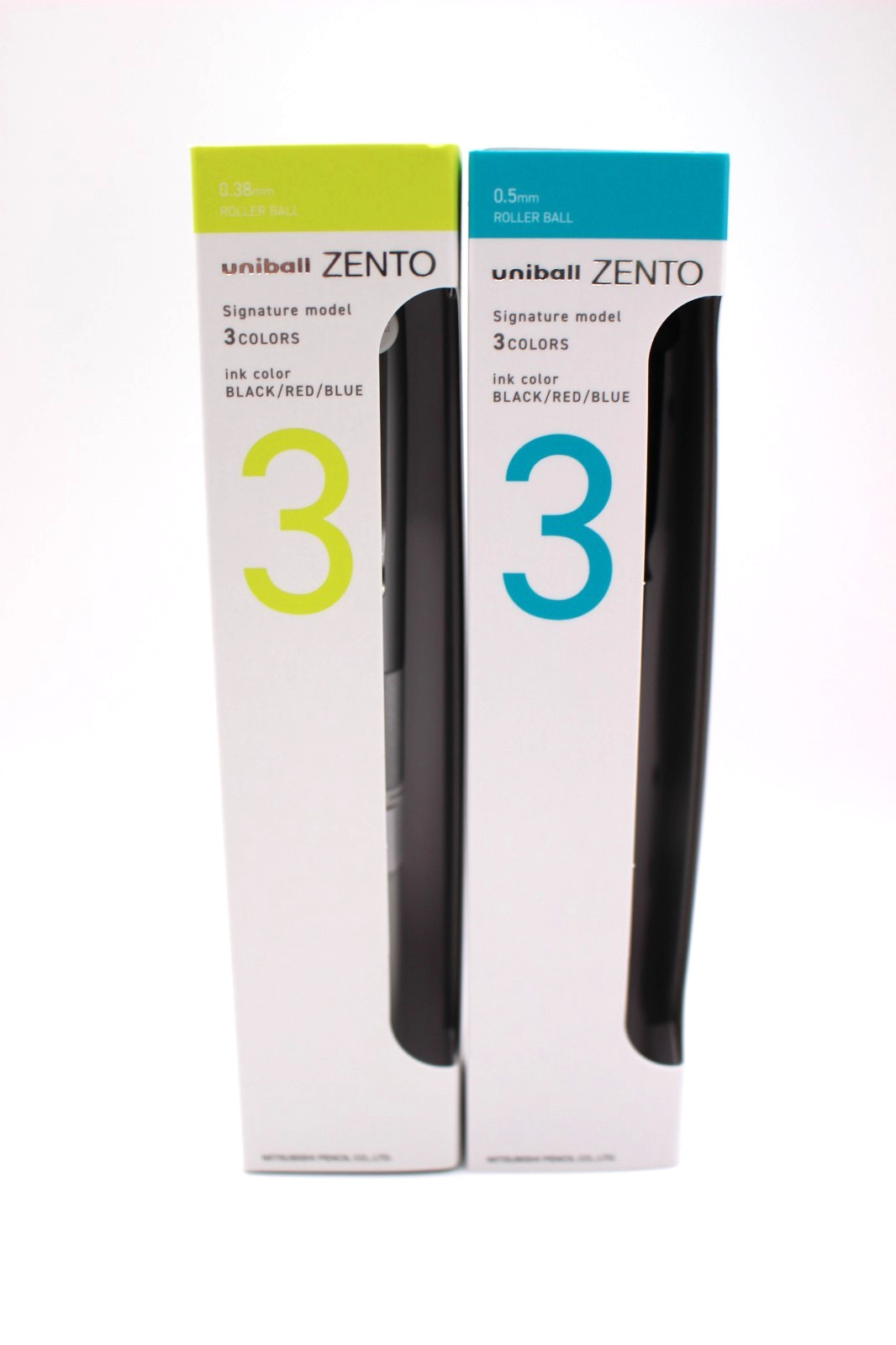 MITSUBISHI uniball ZENTO Signature 3-Color Ballpoint Set 0.5mm + 0.38mm Japan