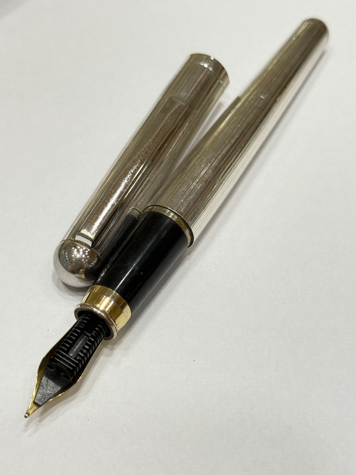 Fountain Pen Sterling Silver 925 Iridium Point!