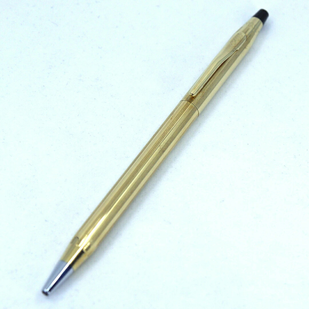 CROSS Ballpoint Pen Gold Confirmed Gold Metal Unisex Goods/Accessories
