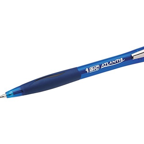 Glide Retractable Ballpoint Pens, Medium Point 2 Count (Pack of 1) Blue