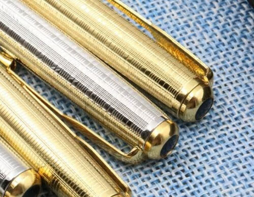 Baoer 388 Executive Metal Ballpoint Pen, Blue Ink with Fine Tip, 6 Options