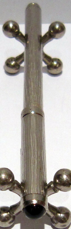 VINTAGE GERMANY ENGRAVING SILVER 925% BALLPOINT PEN»WALDMANN» MINT # 70C